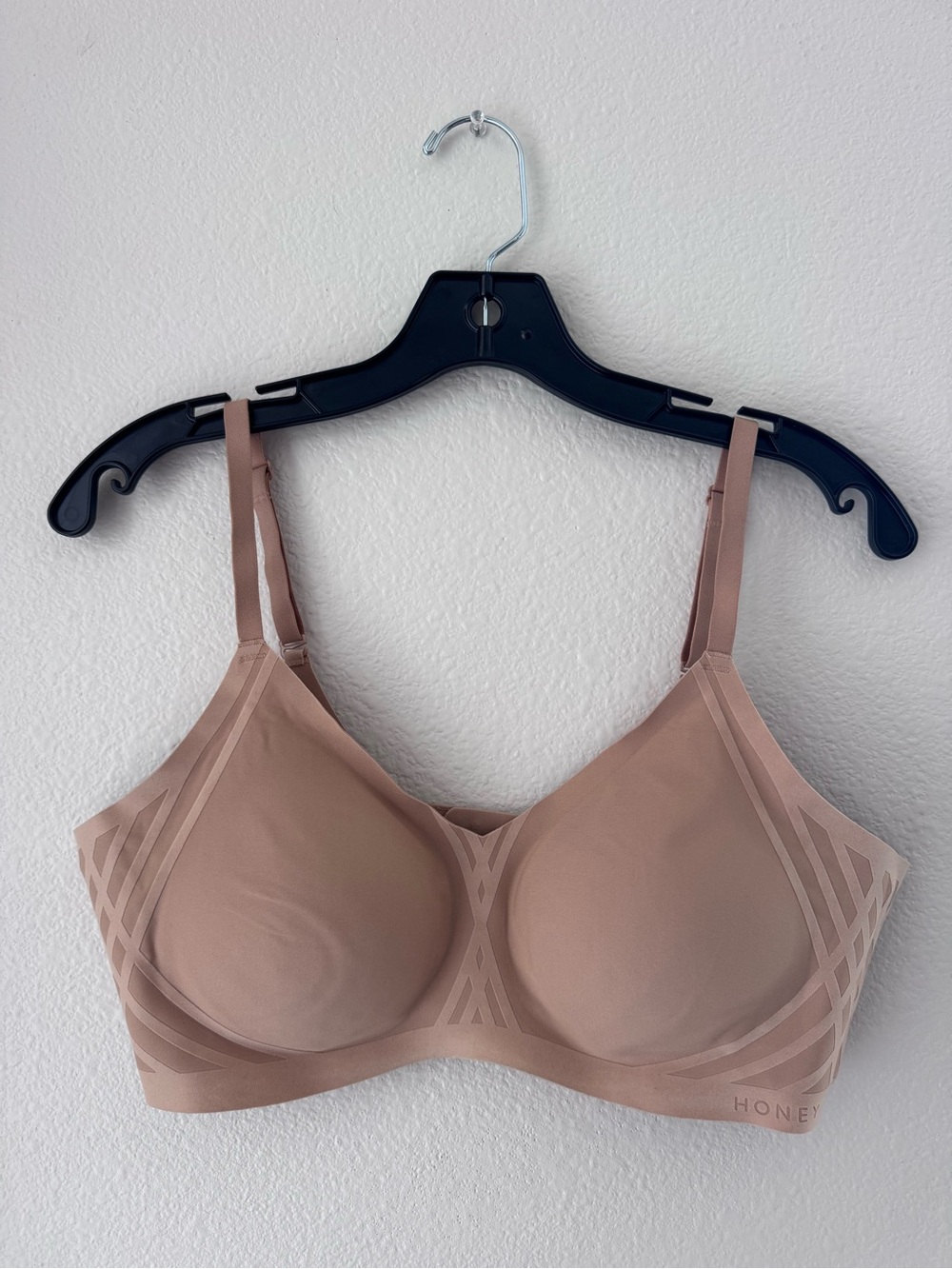 Honeylove Silhouette Bra Beige Wireless Bra L 38B/C